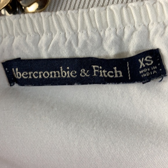 A&F White Eyelet Lined Dress with Pockets - Picture 7 of 8